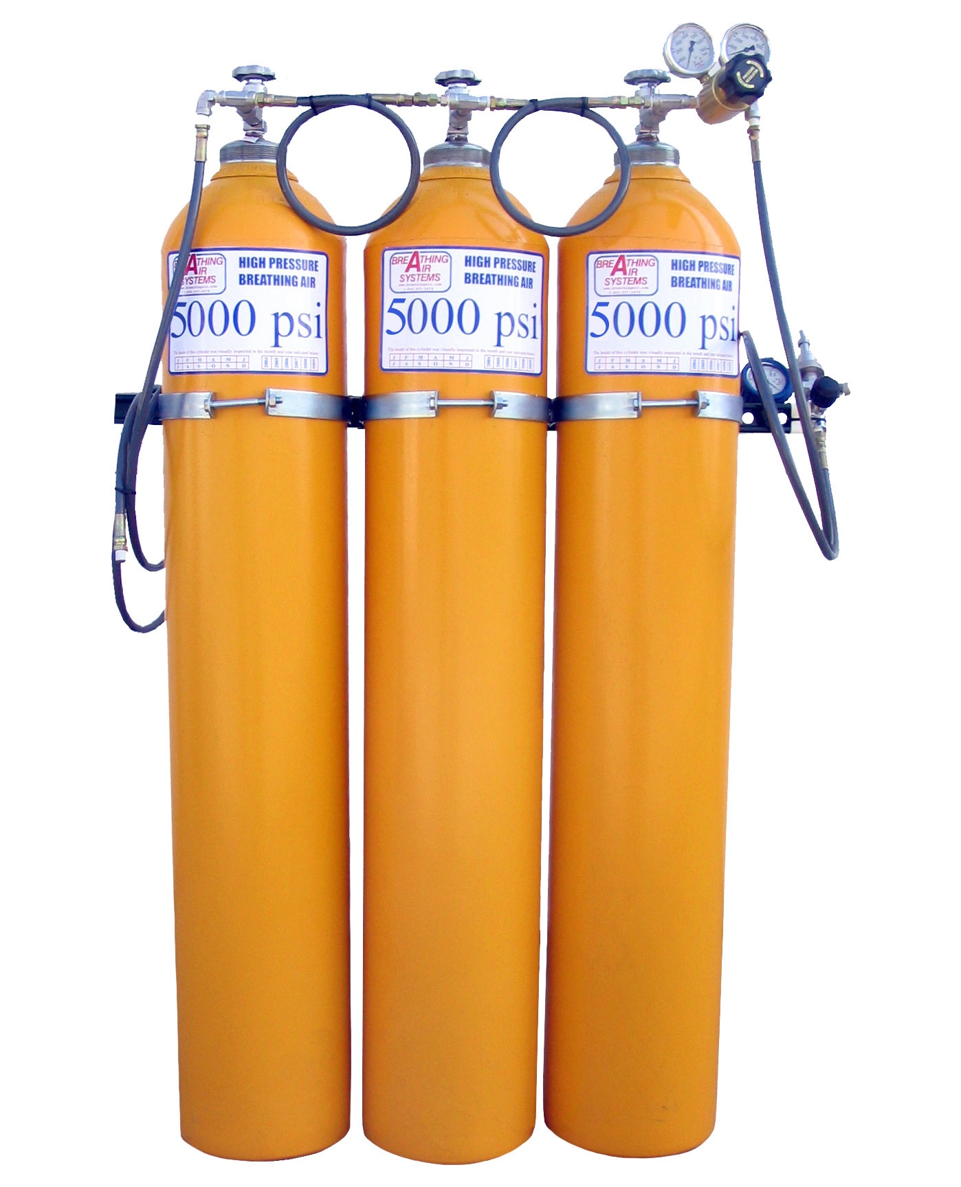 Cascade System 5000PSI with 3 Cylinder & Regulator